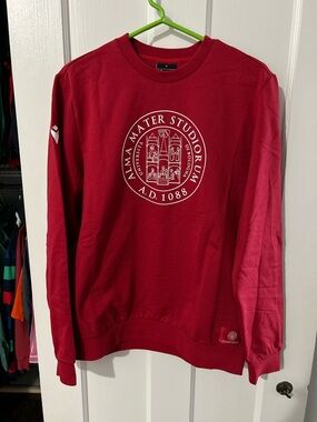 BologniaUniversity Crest Long-Sleeve Sweater from Italy